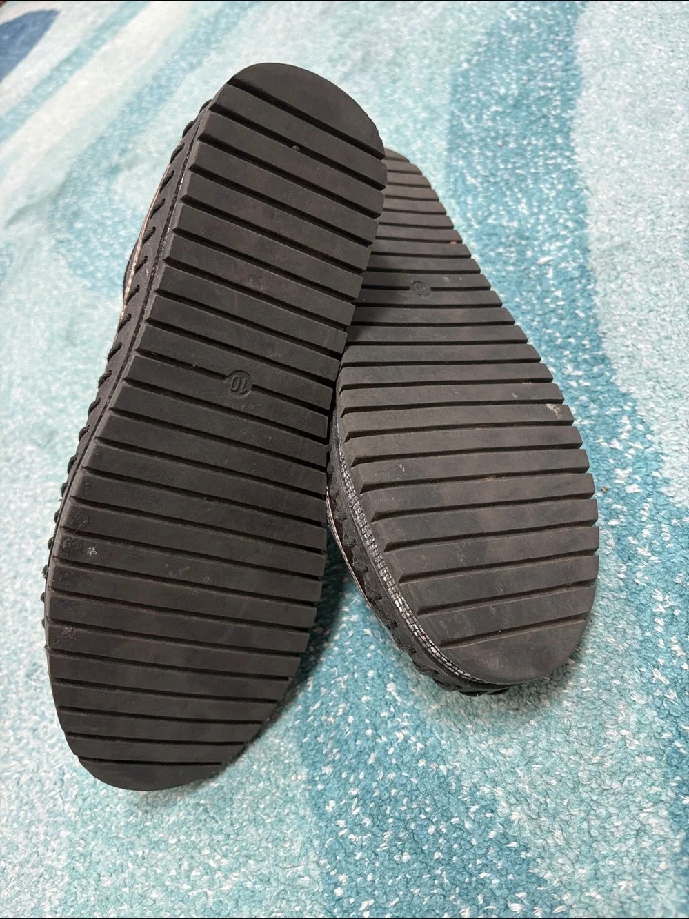 Jolimall Slip On Sparkly Shoes, Sz 10